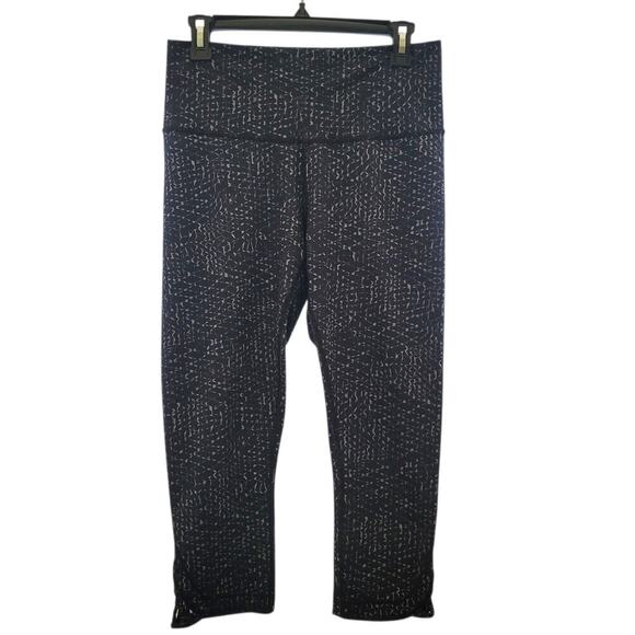 Lululemon True Self Crop II Samba Snake Battleship Black Leggings,  Yoga Pilates - Picture 5 of 16